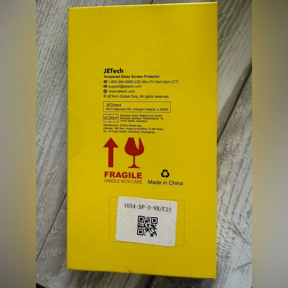 JETech Yellow Tempered Glass Screen Protector for iPhone 11/XR